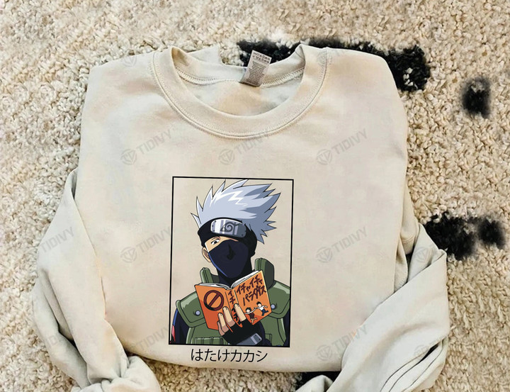 Kakashi Sensei Naruto Shippuden Anime Manga Classic Retro Vintage Bootleg 90s Styles Graphic Unisex T Shirt, Sweatshirt, Hoodie Size S - 5XL