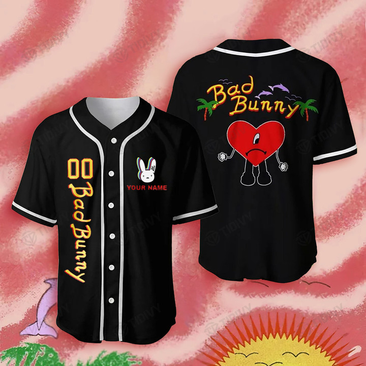Custom Name Bad Bunny Jersey Un Verano Sin Ti Bad Bunny Tour 2022 Baseball Jersey Shirt