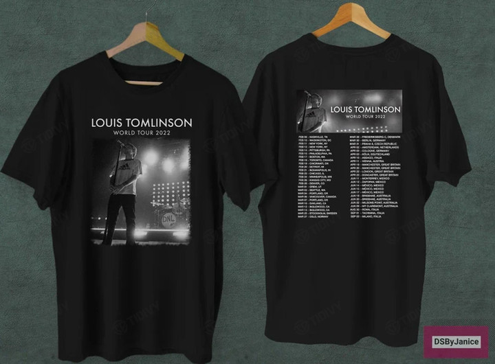 Louis Tomlinson World Tour 2022 Two Sided Graphic Unisex T Shirt, Sweatshirt, Hoodie Size S - 5XL