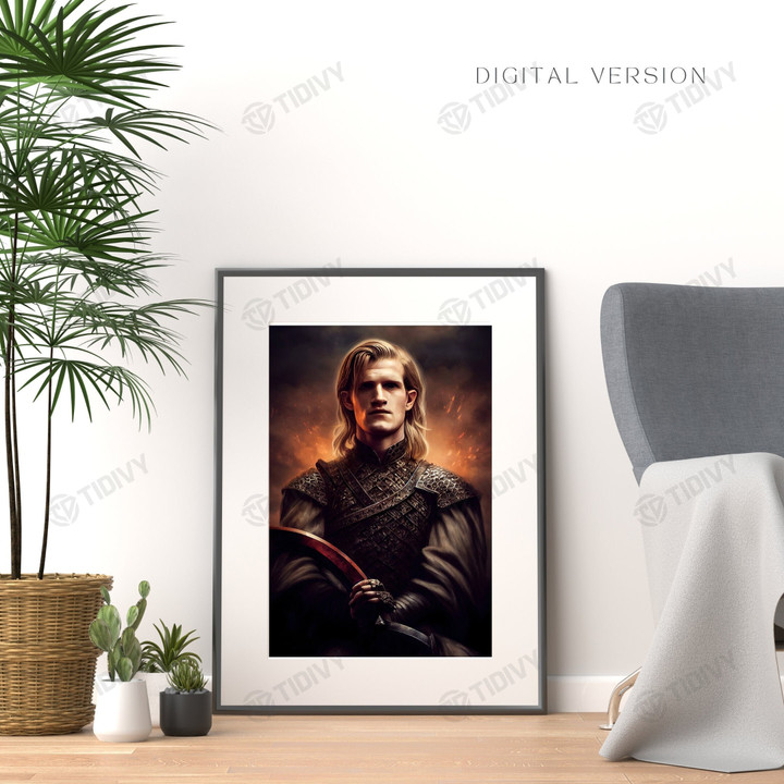 Matt Smith Daemon The Rogue Prince House Targaryen House of The Dragon Fire and Blood Game Of Thrones Wall Art Print Poster