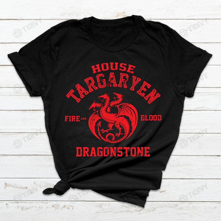House Targaryen House of Dragon Fire and Blood Game Of Thrones Graphic Unisex T Shirt, Sweatshirt, Hoodie Size S - 5XL