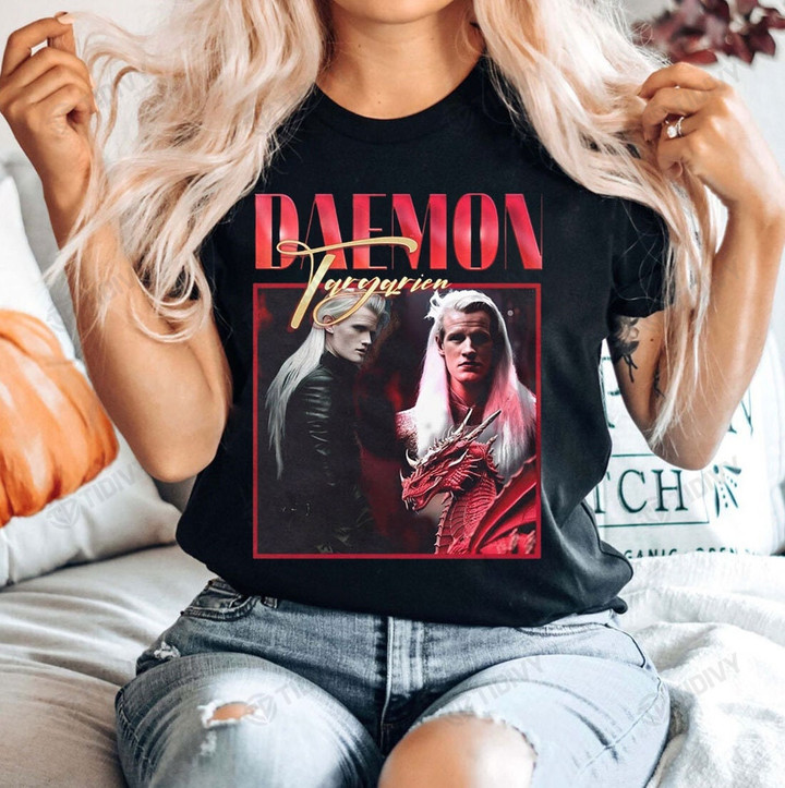 Daemon Targaryen House Targaryen House of The Dragon Fire and Blood Game Of Thrones Graphic Unisex T Shirt, Sweatshirt, Hoodie Size S - 5XL