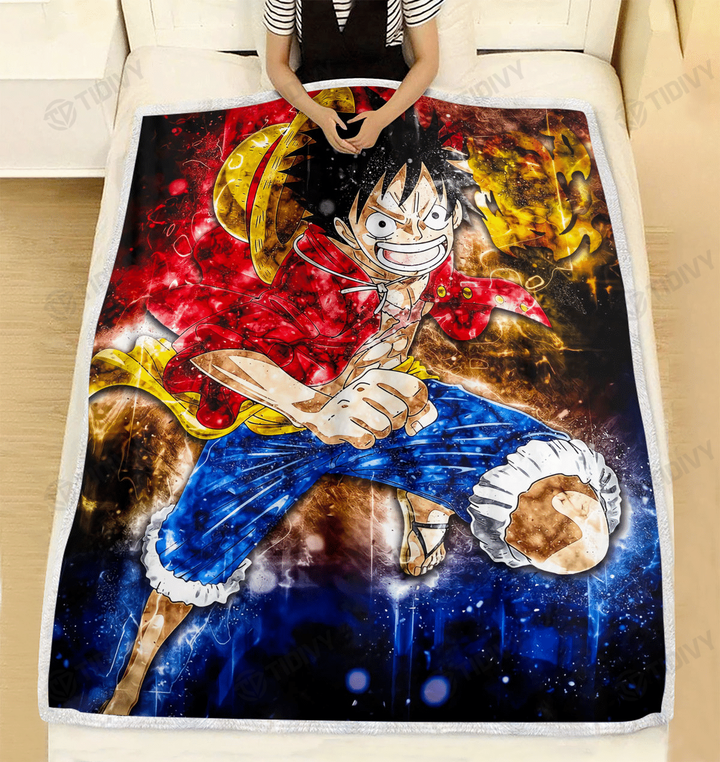One Piece Character Straw Hat Pirates Members One Piece Manga Anime Cozy Fleece Blanket Sherpa Blanket