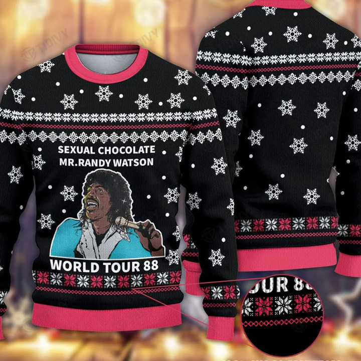 Mr Randy Watson & Sexual Chocolate World Tour 88 Merry Christmas Happy Xmas Gift Xmas Tree Ugly Sweater