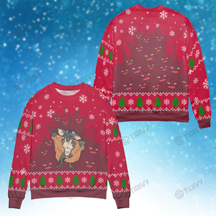 The Gremlins Is Coming Gremlins Christmas Classic Movie Merry Christmas Xmas Tree Xmas Gift Ugly Sweater