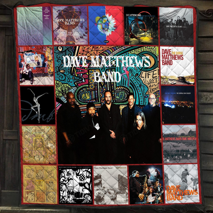 DMB Band Album Cover Dave Matthews Band Rock Music Merry Christmas Xmas Gift Premium Quilt Blanket Size Throw, Twin, Queen, King, Super King