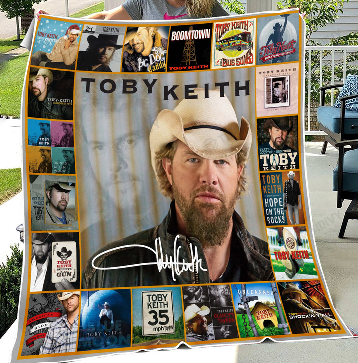 Toby Keith Collection Album Music Merry Christmas Xmas Gift Premium Quilt Blanket Size Throw, Twin, Queen, King, Super King