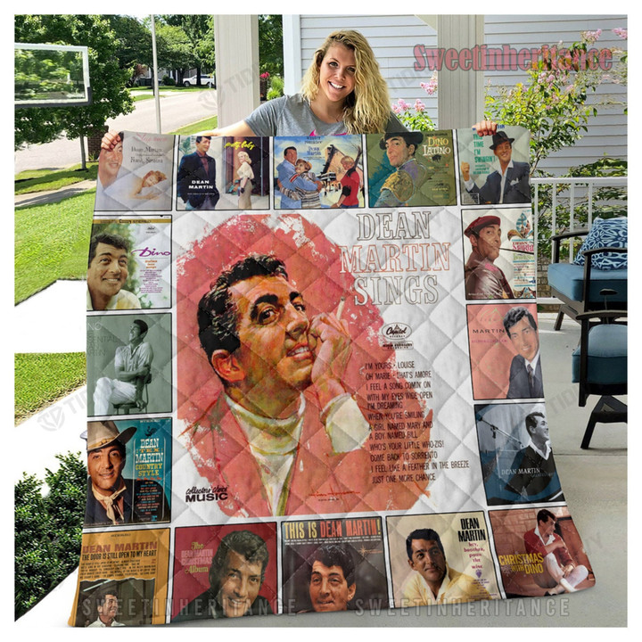 Dean Martin Album Cover Merry Christmas Xmas Gift Premium Quilt Blanket Size Throw, Twin, Queen, King, Super King