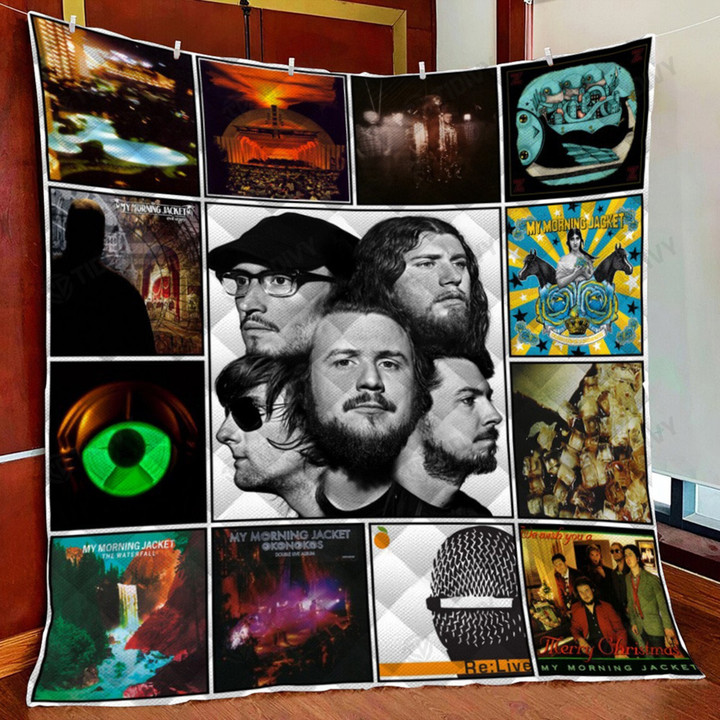 My Morning Jacket Albums Cover Rock Band Merry Christmas Xmas Gift Premium Quilt Blanket Size Throw, Twin, Queen, King, Super King