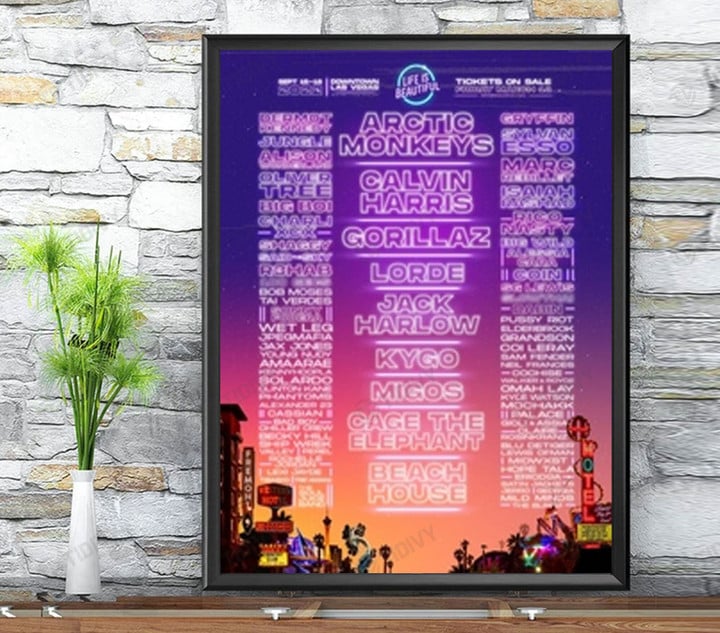 Gorillaz North America Tour 2022 Gorillaz Fall Tour 2022 Rock Music Wall Art Print Poster