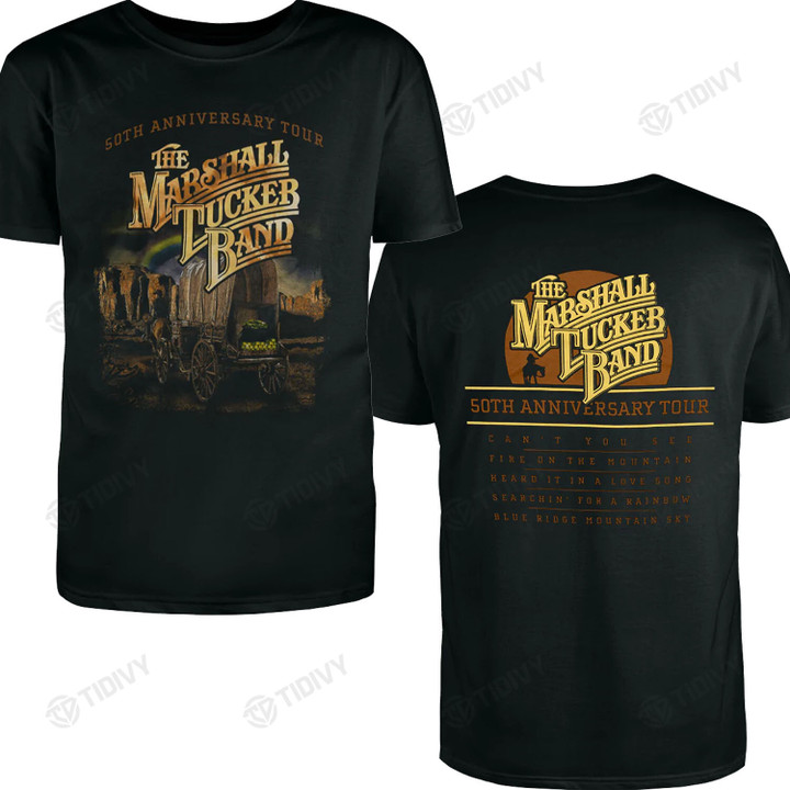 The Marshall Tucker Band 50th Anniversary Tour 2022 Retro Vintage Two Sided Graphic Unisex T Shirt, Sweatshirt, Hoodie Size S - 5XL