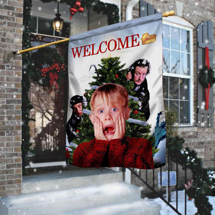 Merry Christmas Ya Filthy Animal Home Alone Christmas Movie Funny Kevin Merry Christmas Xmas Gift Xmas TRee Garden Flag, House Flag
