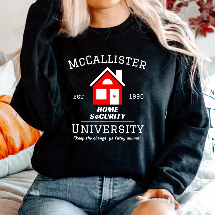 McCallister Home Security Est 1990 Merry Christmas Home Alone Christmas Classic Movie Funny Kevin Meme Graphic Unisex T Shirt, Sweatshirt, Hoodie Size S - 5XL