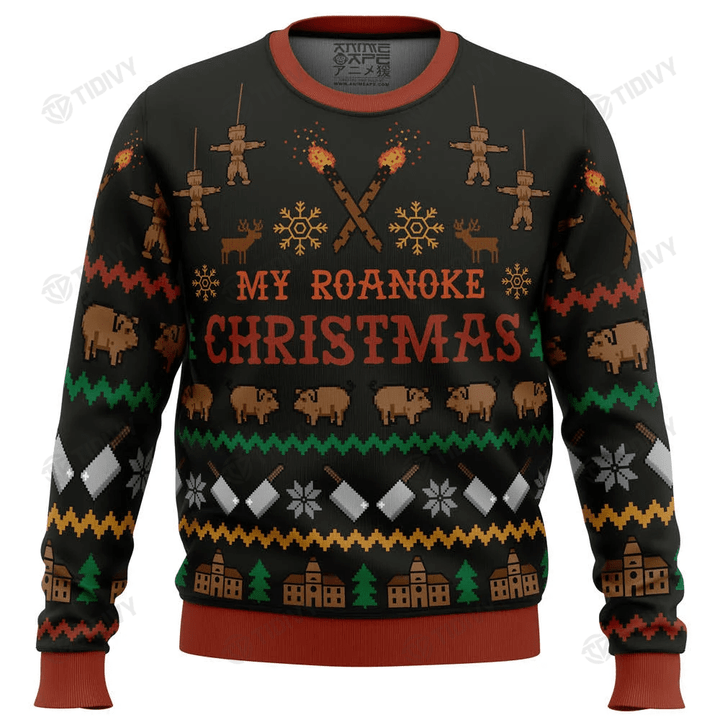 My Roanoke Christmas American Horror Story Merry Christmas Xmas Gift Xmas Tree Ugly Sweater