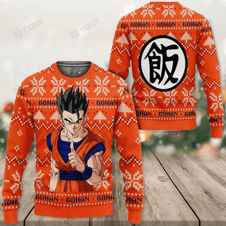 Goku Vegeta Dragon Ball Z Anime Manga Merry Christmas Dragon Ball Xmas Gift Xmas Tree Ugly Sweater