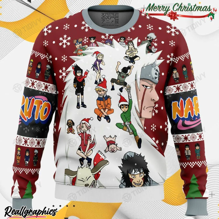 Christmas Naruto Characters Naruto Anime Manga Merry Christmas Xmas Gift Xmas Tree Ugly Sweater
