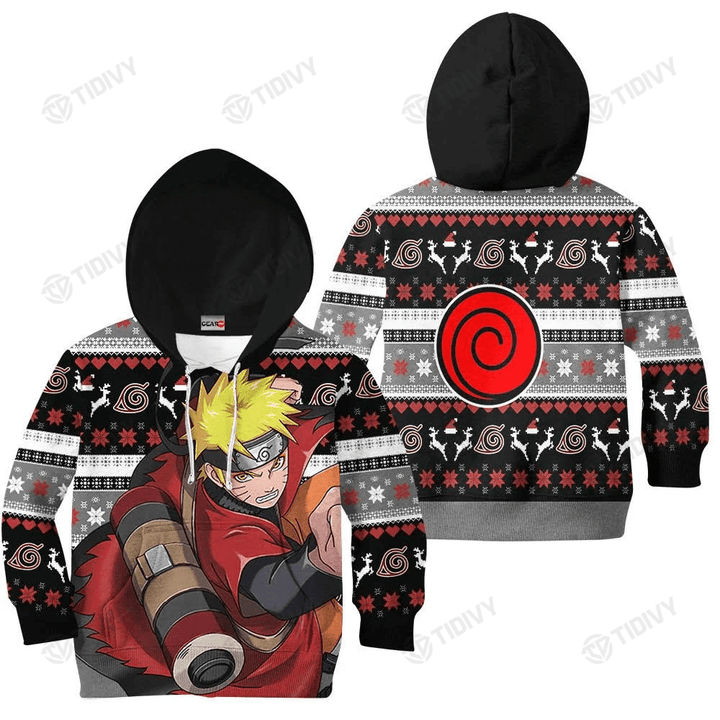 Naruto Uzumaki Naruto Anime Manga Merry Christmas Xmas Gift Xmas Tree 3D All Over Printed Shirt, Sweatshirt, Hoodie, Bomber Jacket Size S - 5XL