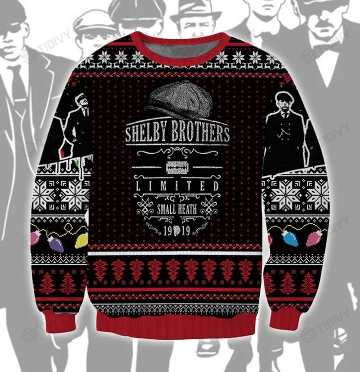 Shelby Brothers Peaky Blinders Merry Christmas Xmas Gift Xmas Tree Ugly Sweater