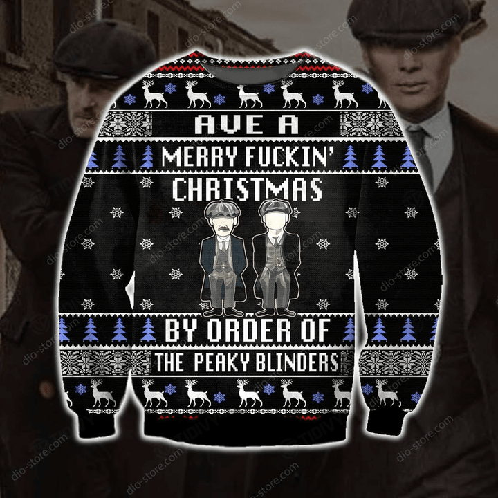 Ave A Merry Fckin Christmas Peaky Blinders Merry Christmas Xmas Gift Xmas Tree Ugly Sweater