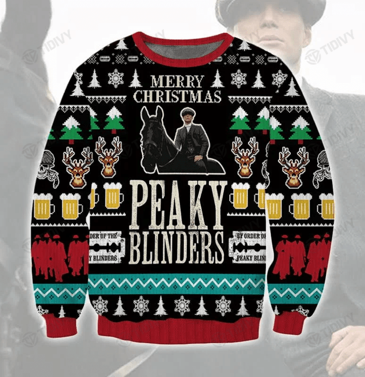 Peaky Blinders Merry Christmas Xmas Gift Xmas Tree Ugly Sweater