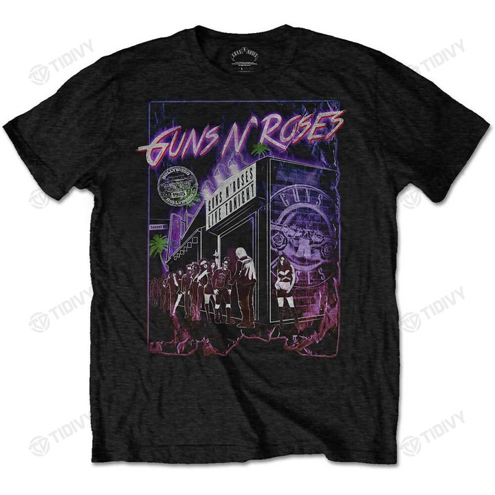 Guns n Roses Live on Sunset Boulevard Slash Retro Vintage Graphic Unisex T Shirt, Sweatshirt, Hoodie Size S - 5XL