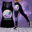 Suicide Prevention Awareness "It Doesn't Get Easier" Hollow Tank Top & Leggings Set