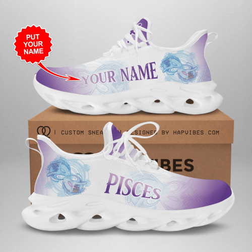 Personalized Zodiac Pisces Custom Sneaker