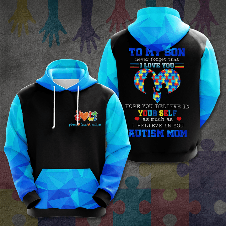 Autism Awareness To My Son 3D Apparels