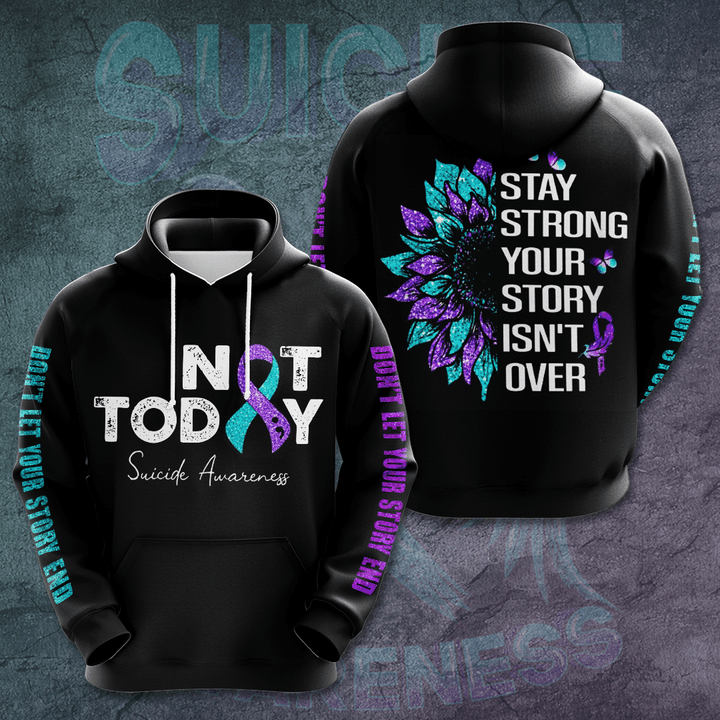 Suicide Prevention Awareness "Not Today" 3D Apparels