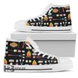 Camping Campfire Marshmallows Unisex High Top Canvas Shoes