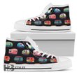 Camper Camping Pattern Camping Unisex High Top Canvas Shoes