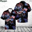 Jeeps and American Flag Vintage Jeep Car Summer Tropical Hawaiian Aloha All Over Printed Hawaiian Shirt Size S - 5XL