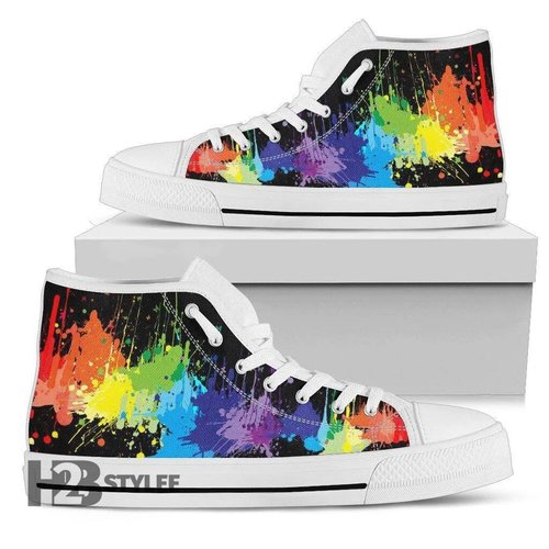 Lgbt Unisex High Top Canvas Shoes