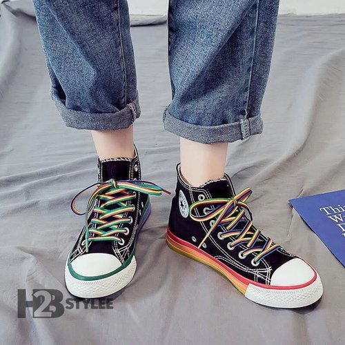 Lgbt Unisex High Top Canvas Shoes