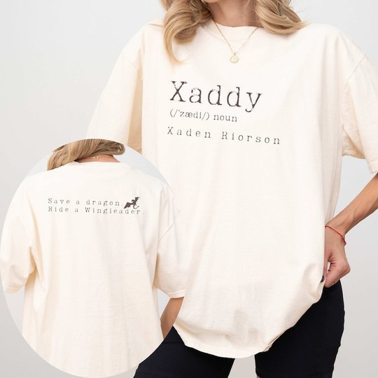 Fourth Wing Xaddy Xaden Riorson Save A Dragon Ride A Wingleader Fantasy Reader Gift Book Lover Gift Two Sided Unisex T Shirt, Sweatshirt, Hoodie