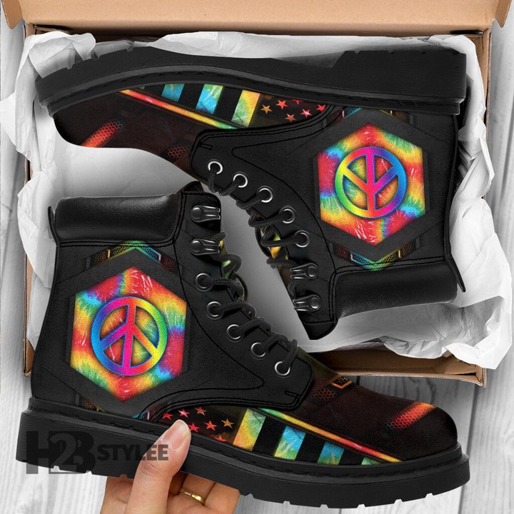 Hippie American Flag All Season Boots
