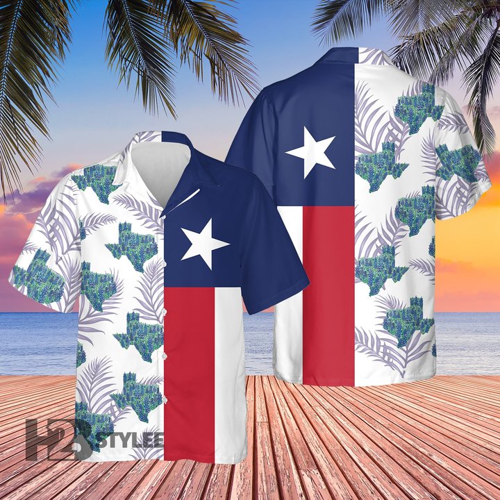 Stand With Texas Retro Vintage Texas American Flag Hawaiian Shirt All Over Printed