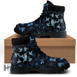 Hummingbird Blue Flower Gift For Hummingbird Lover All Season Boots