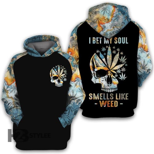 420 i bet my soul smells like weed 3D All Over Printed Shirt, Sweatshirt, Hoodie, Bomber Jacket Size S - 5XL