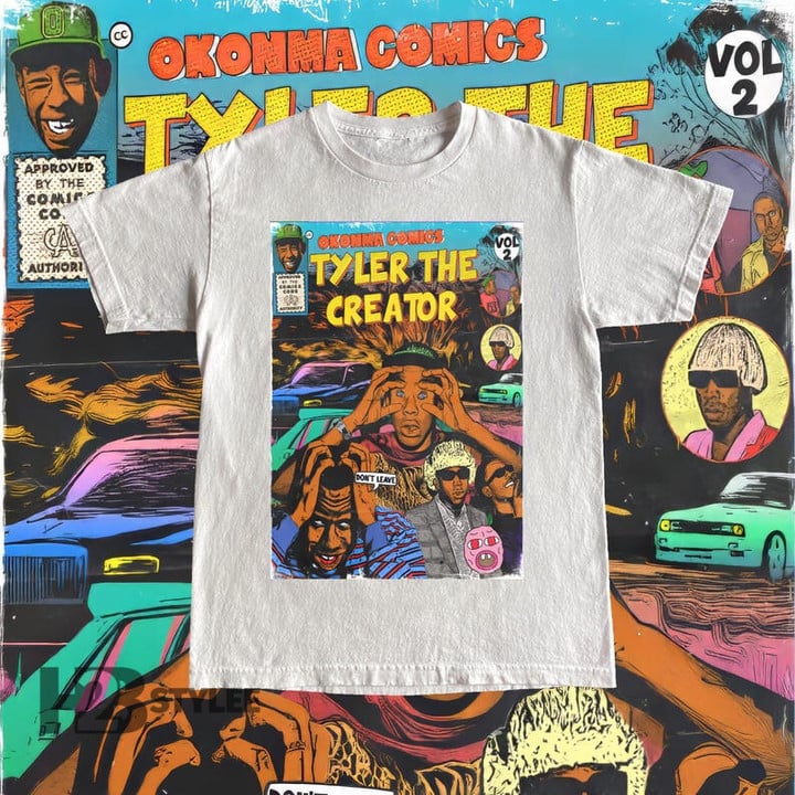 Vintage Tyler The Creator Comic Book Retro Vintage Chromakopia World Tour 2025 Concert Tour Hip Hop Rap Music Gift Unisex T Shirt Sweatshirt Hoodie
