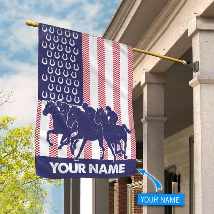 Horse racing Personalized Flag TRF21050601