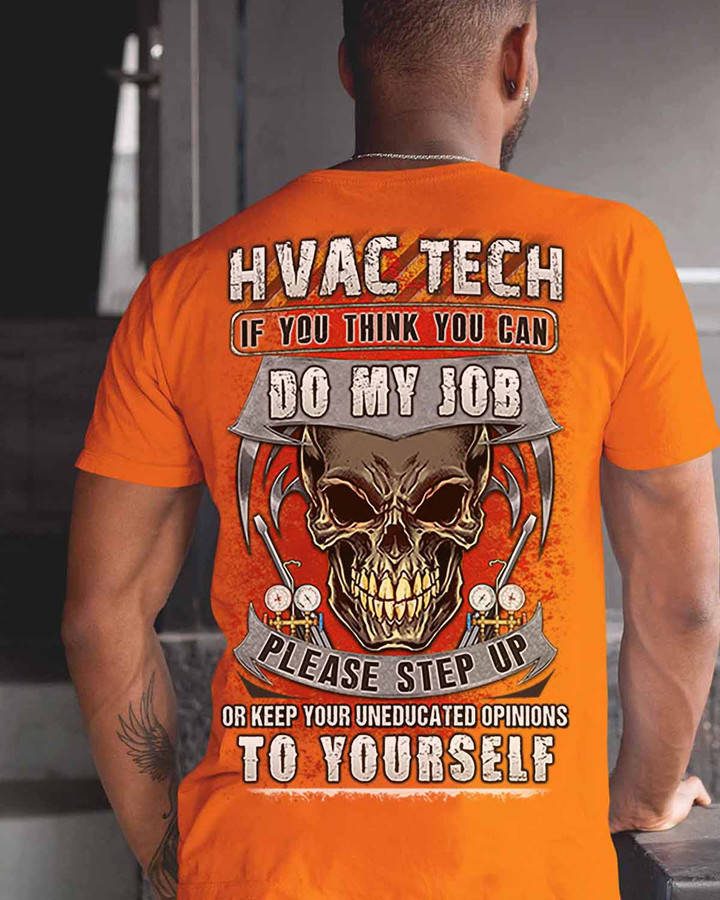 Sarcastic HVAC Tech - Orange - T-shirt