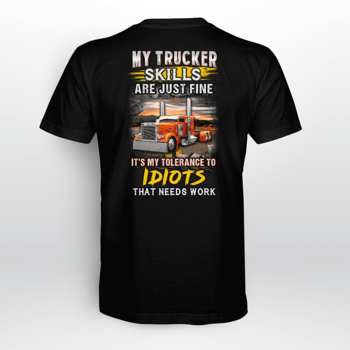 Trucker skills - Black - T-shirt
