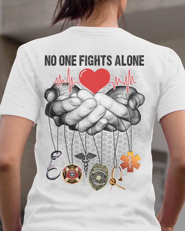 No one fight alone - CNA- White - T-shirt