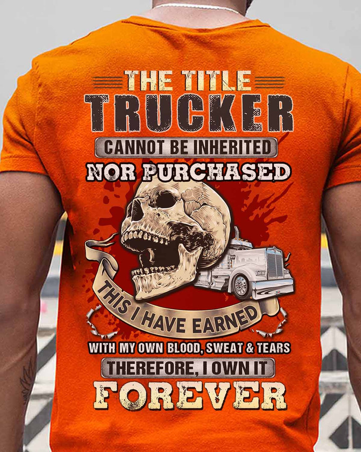 Forever Trucker - Orange - T-shirt