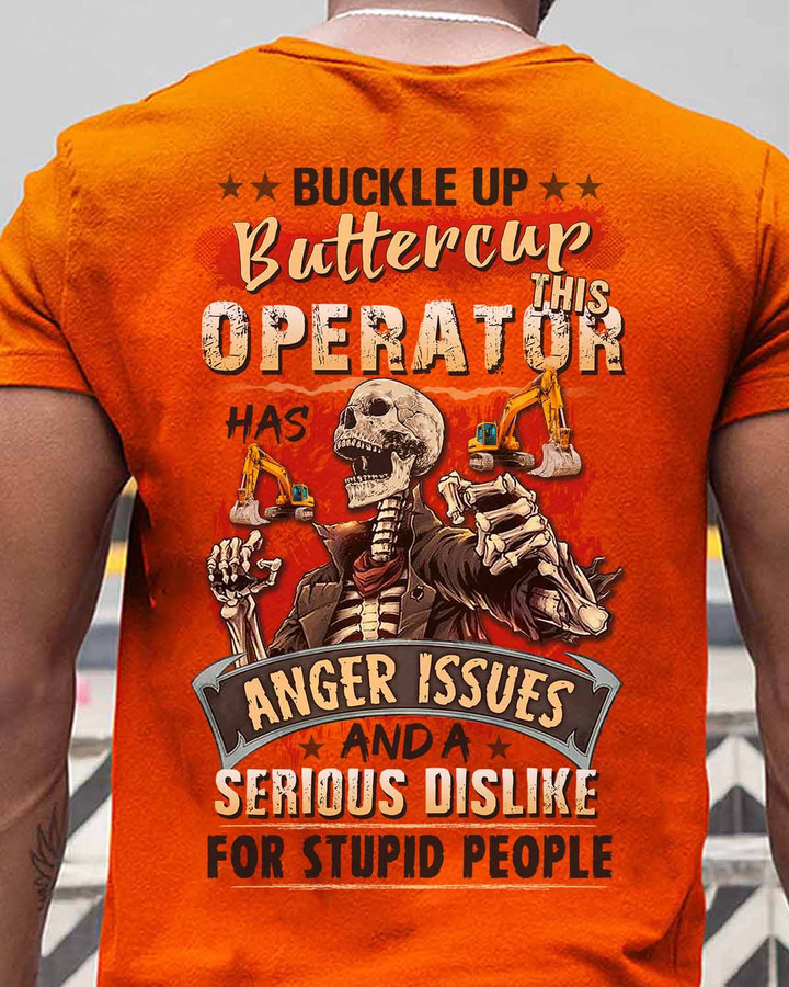 This Operator has anger issue - Orange - T-shirt