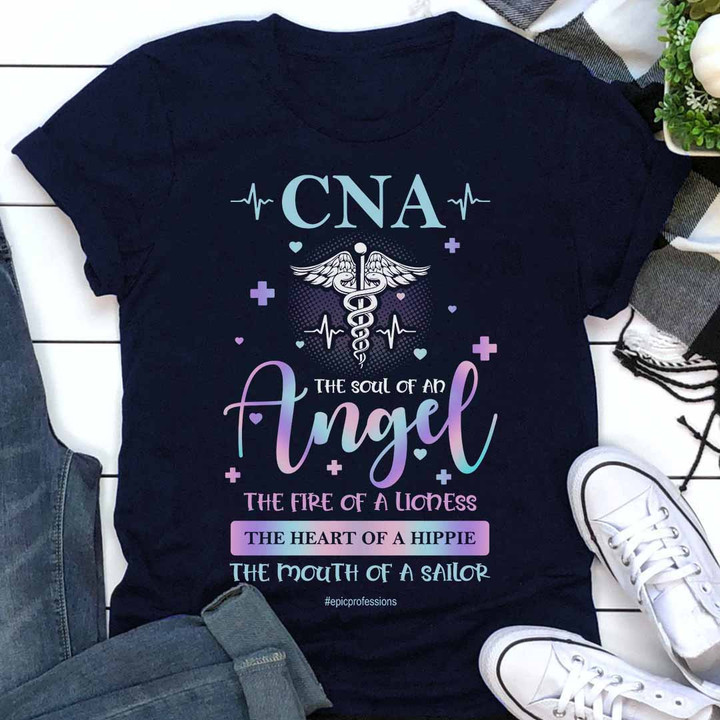 CNA the soul of Angel - Navy Blue - T-shirt