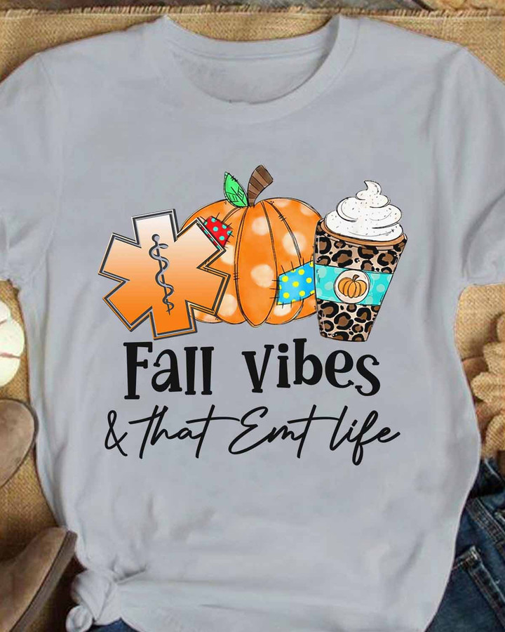 Fall Vibes & that EMT life - Sport Grey - T-shirt
