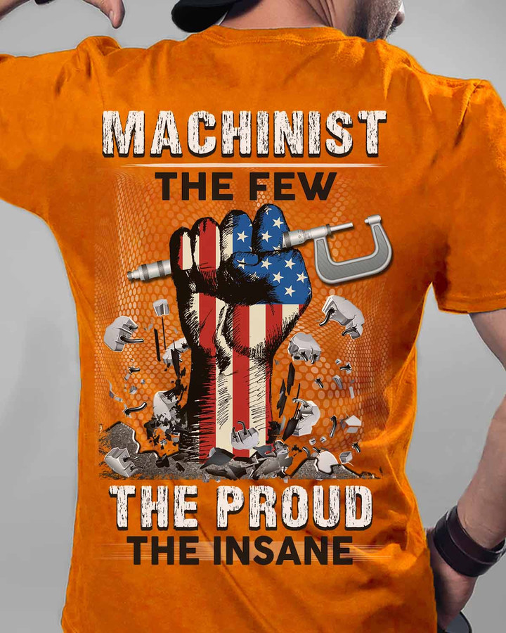 Machinist The Proud The Insane- Orange - T-shirt - #01machinsane2bz6
