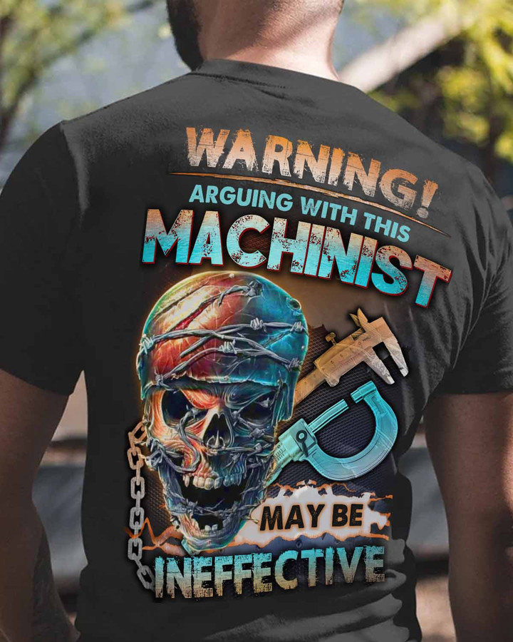 Machinist May be Ineffective - Black - T-shirt - #01infect1bmachz6